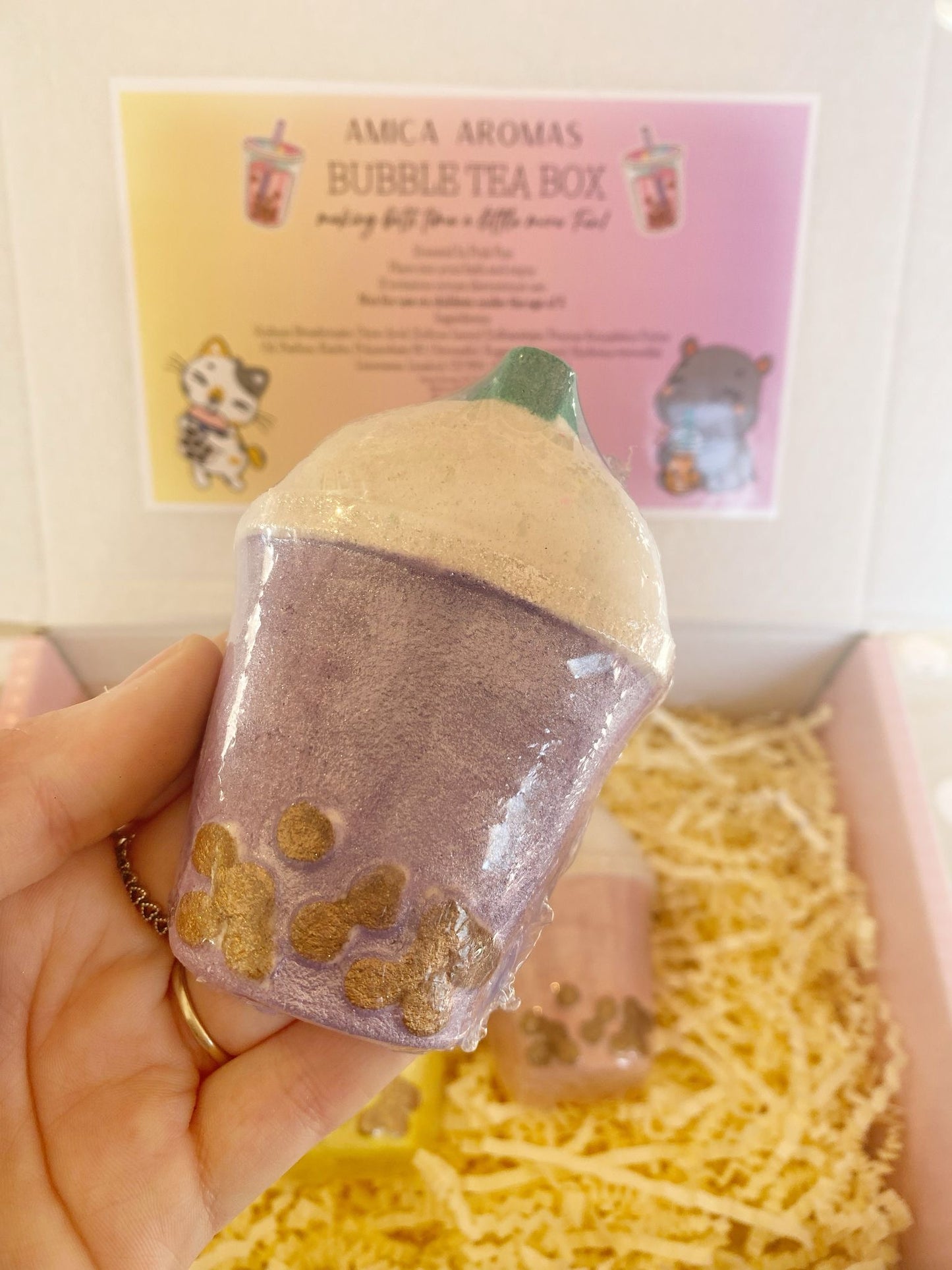 Bubble Tea bathbomb gift box