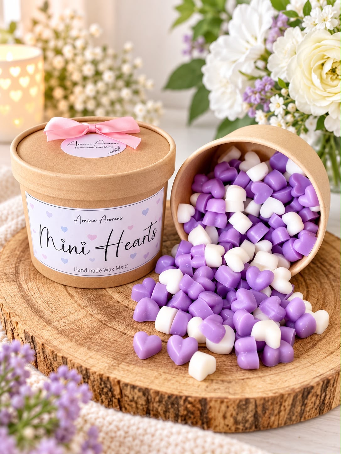 Wax Melt Mini Heart Tub
