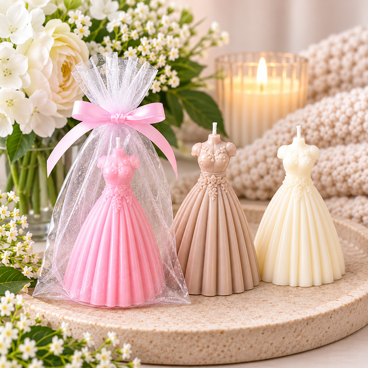 Wedding Dress Candle