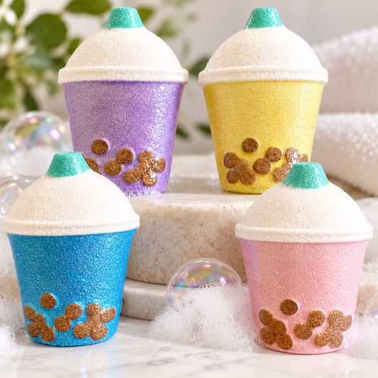 Bubble Tea bath bomb