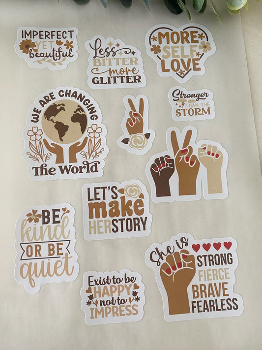 Empowering Quote Stickers