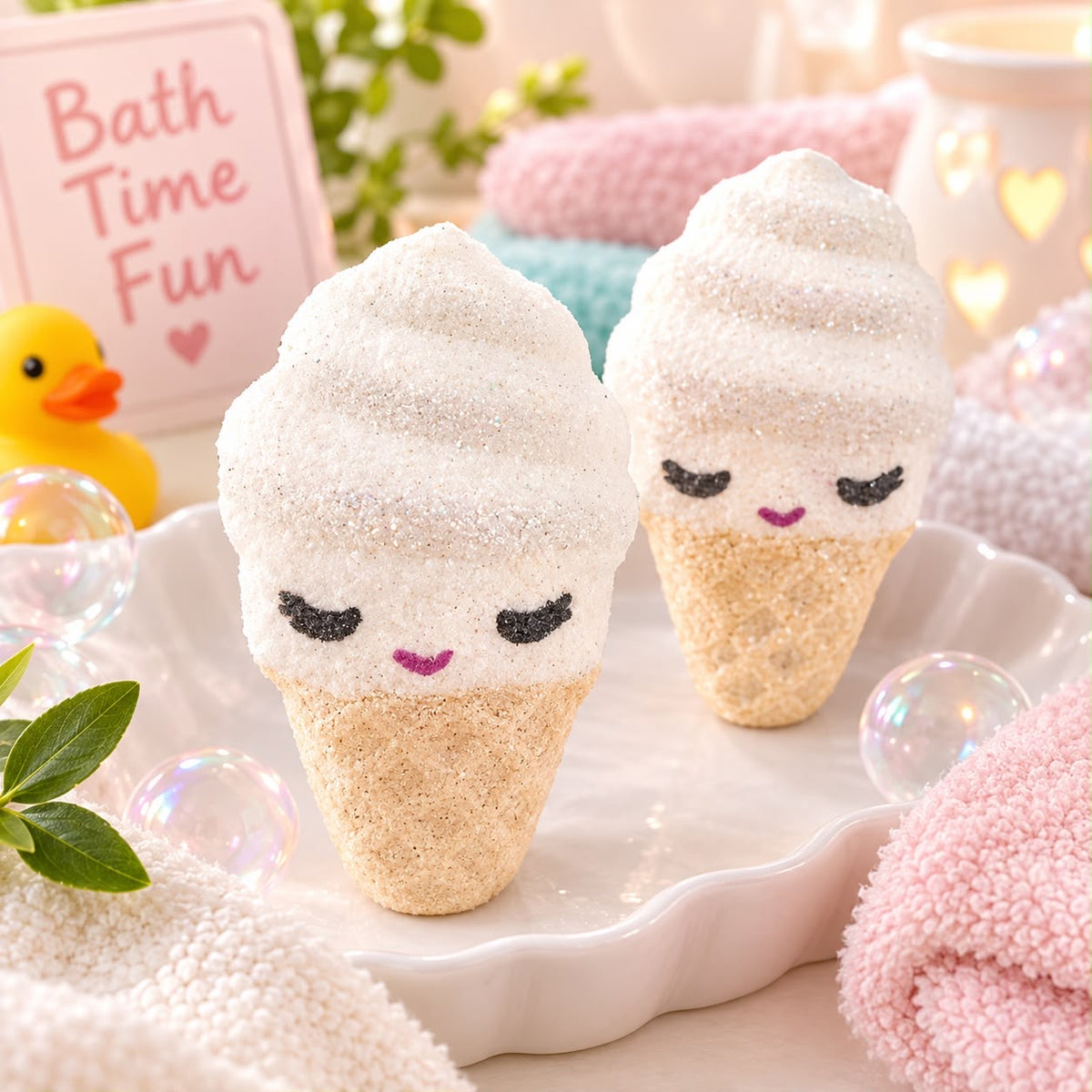 Ice cream mini bath bomb