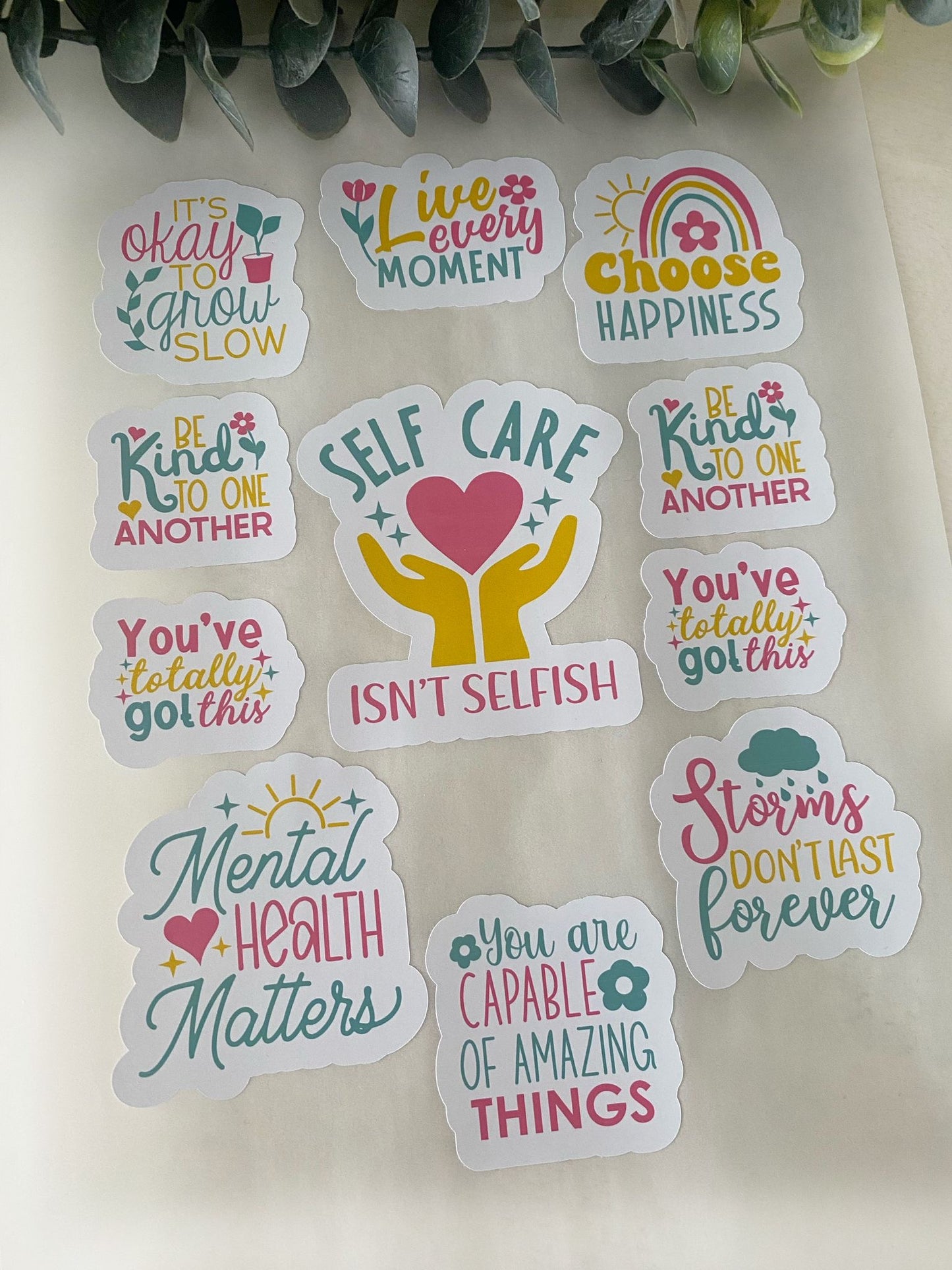 Self Care & Happiness Stickers