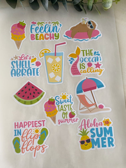 Beach Life Stickers