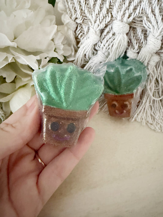 Pot plant mini bath bomb
