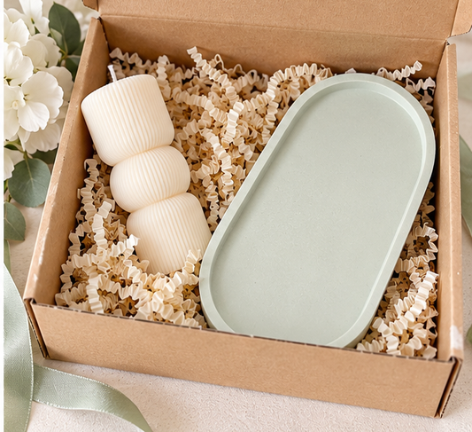 Candle & Tray Gift Box