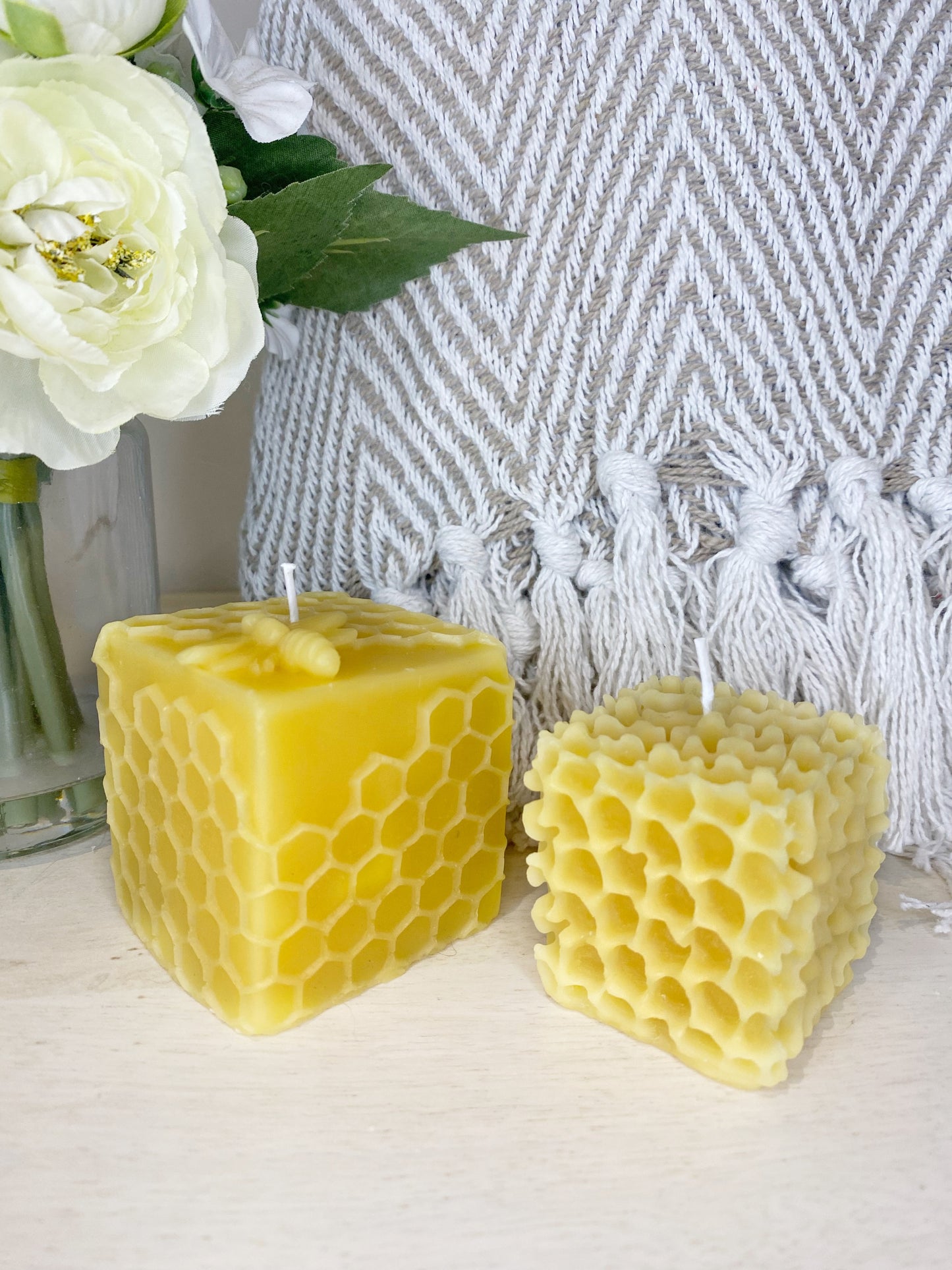 Beeswax Pillar - Cubes