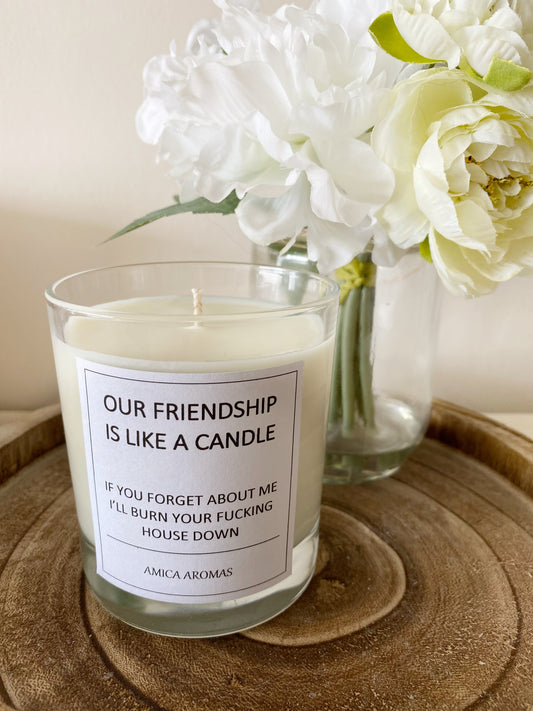 Quote Candle - Friendship