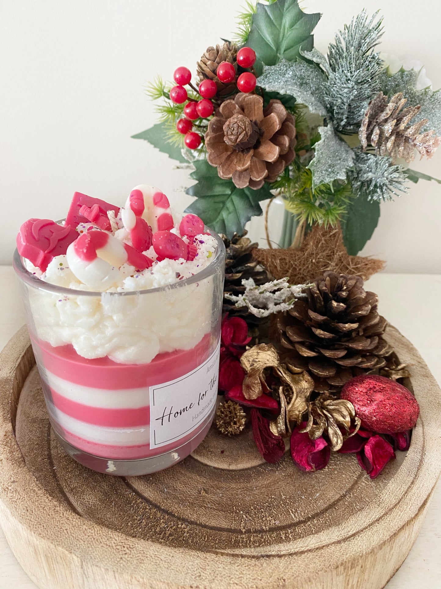 Whipped Candle - Candy Cane